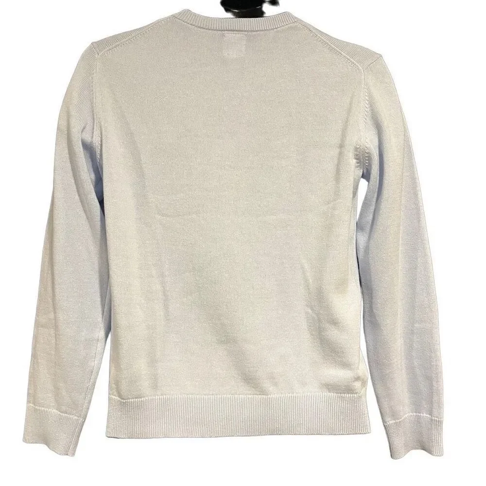 GAP Factory Light Blue Uniform V-Neck Sweater Boy’s XL(12)